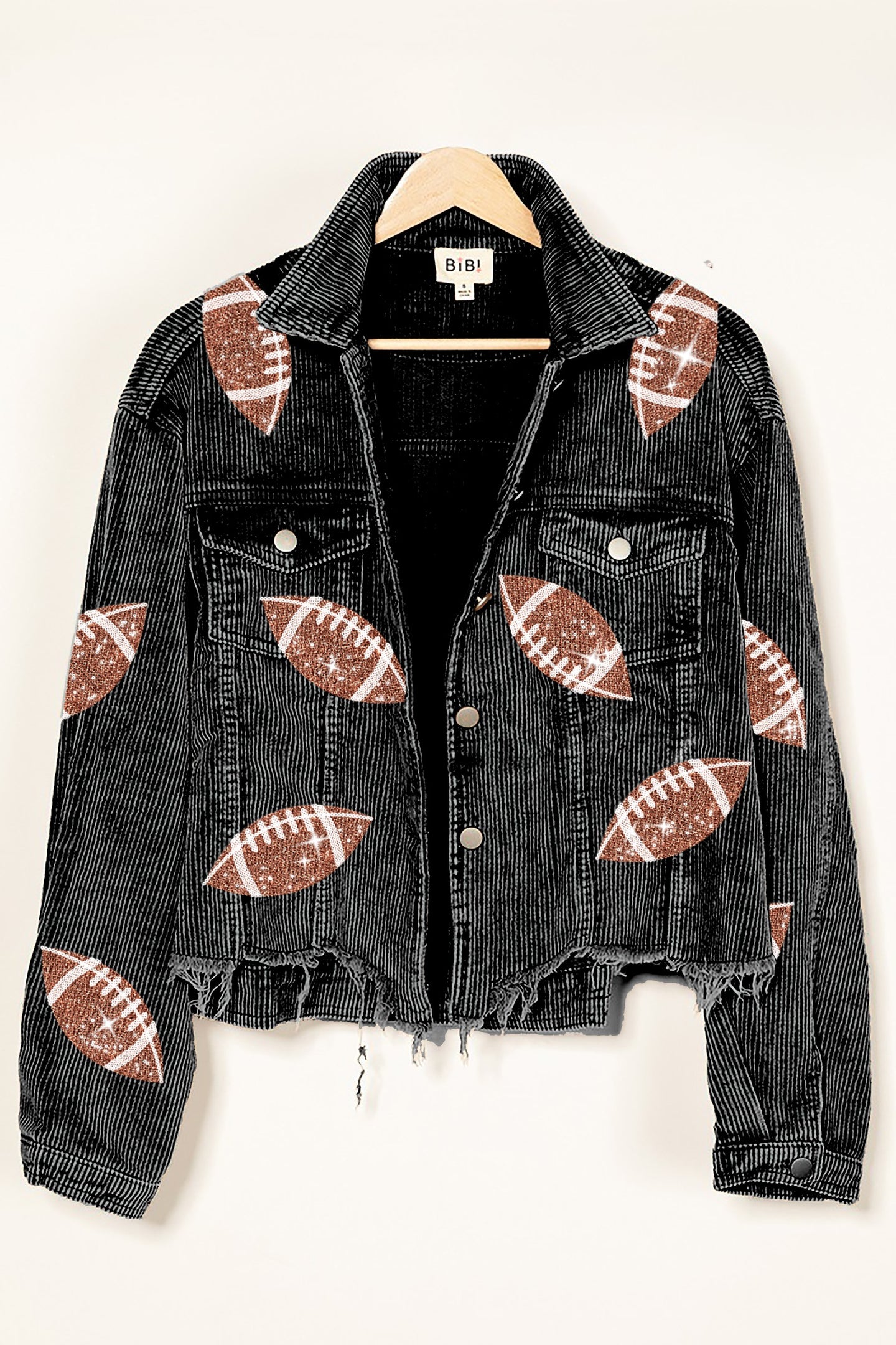 Sequin Football Jacket