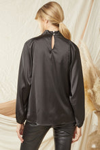 Load image into Gallery viewer, Black Satin Top
